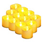Set De 12 Velas Led Sin Llama Decorativas Luz Cálida