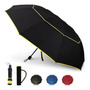 Paraguas Plegable Grande 158 Cm Resistente Al Viento Y Lluvi Negro Diseño De La Tela