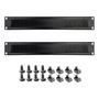 Panel De Montaje En Rack 1u Negro Para Servidor 2 Unidades Negro