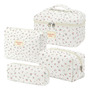 Bolsas Cosméticas Acolchadas Set De 4 Piezas Diseño Cerezas