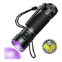 Linterna Edc Recargable 3300 Lúmenes Led Usb C Luz Uv Portát Color De La Luz Color De La Linterna