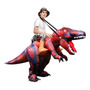 Disfraz Inflable Dinosaurio T Rex Rojo Halloween Niños Están