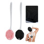 Set Cepillos Corporales Silicona Exfoliante Masajeador Ducha Negro+rosa