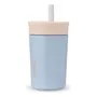Vaso Aislante De Acero Inoxidable 12 Oz Con Popote Para Niño