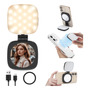 Luz Plegable Para Celular Regulable Con Espejo Para Videos Color