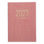 Agenda De Bolsillo 2027 A7 Tapa Dura Pu Diario Semanal Rosa