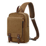 Mochila Cruzada Para Hombre Lona Impermeable 4 Compartimento