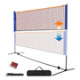 Juego De Red De Bádminton Portátil Altura Ajustable 5x1.5m
