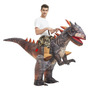 Disfraz Inflable Dinosaurio Adulto Halloween Carnaval Marrón