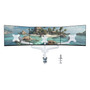 Soporte Triple De Monitor Para Escritorio 13 A 32 Pulgadas B Blanco