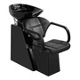 Sillón Lavacabezas Profesional Negro Para Estética Y Barberí