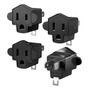 Adaptador De 2 A 3 Clavijas Certificado Pbt Ignífugo 1875w