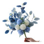 Flores Artificiales Azules Y Blancas 47 Cm Decoración Intern