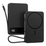 Power Bank 10000mah 20w Carga Rápida Usb-c Y Magsafe Negro Negro