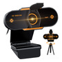 Cámara Web 1080p Usb Con Trípode Y Micrófono Integrado Negro
