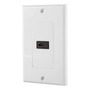 Placa De Pared Hdmi Y Usb Para Instalación Fácil En Casa Color