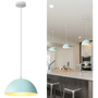Lámpara Colgante Industrial Azul E27 Altura Ajustable 30x15