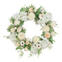 Guirnalda Decorativa Artificial De Flores 40 Cm Color Blanco