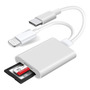 Lector De Tarjetas Sd Y Micro Sd Doble Usb-c 2 En 1 Color