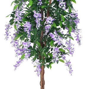 Planta Artificial Acacia 150 Cm Con Maceta Para Decoración I Morado