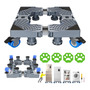 Base Ajustable Para Lavadora 45 A 66 Cm Con Ruedas Doble Y F