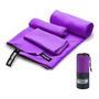 Toalla Deportiva Microfibra 3pcs Suave Y Ligera Violeta Violeta Nombre Del Diseño