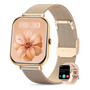 Reloj Inteligente Para Mujer Con Llamadas Bluetooth Y Pantal Color De La Caja Diseño De La Correa Color De La Correa Color Del Bisel