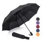 Paraguas Plegable Automático Resistente Al Viento 10 Varilla Negro