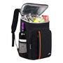 Mochila Térmica Aislada 23 Litros Impermeable Para Picnics Negro