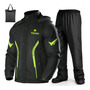 Impermeable Motociclista 20000mm Ngo Capucha Cubrezapato 2xl Negro Positivo