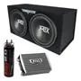 Caja De Subwoofer 12 Pulgadas 1200 W Con Amplificador Y Bajo