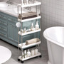 Carrito Organizador 5 Niveles Flexible Con Ruedas Para Almac