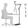 Soporte De Piso Para Cámara Web Ajustable 22 A 70 Pulgadas Negro