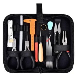 Juego De Herramientas De Joyería Con Bolso Portátil 15 Pieza
