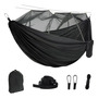 Hamaca De Camping Portátil Con Mosquitera Tela Nailon Negra Negro Nombre Del Diseño