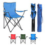 Silla De Playa Plegable Ligera Con Portavasos Y Bolsa Azul Azul