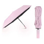 Paraguas Plegable Automático Uv Protección Lluvia Y Sol Rosa Diseño De La Tela