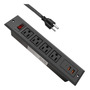 Regleta Empotrada Usb Tipo C 20w Carga Rápida 4 Tomas Negra Color
