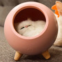 Lámpara Nocturna Led Gato Casita Recargable Usb Decorativa