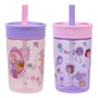 Vaso Entrenador Antiderrames 450 Ml Pack 2 Niños Rosa Morado