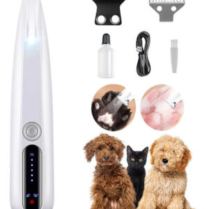 Rasuradora Eléctrica Para Perros Y Gatos Corte Seguro Usb Blanco