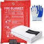 Manta Ignífuga De Emergencia Para Casa Y Cocina Paquete De 2 Rojo
