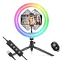 Aro De Luz Rgb Regulable Con Tripie Para Celular 37 Modos Varios Colores