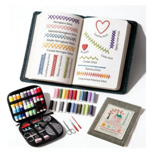 Kit De Bordado 86 Piezas Hilos Agujas Herramientas Manualida