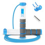 Cuerda De Saltar Ajustable Con Contador Digital Para Fitness Azul