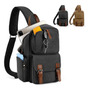 Mochila Cruzada Hombre Antirrobo Impermeable Para Viajes Y T