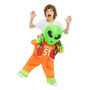 Disfraz Inflable Alienígena Para Niños Halloween Fiesta Cosp