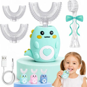 Cepillo De Dientes Electrónico Infantil En U 3 Modos Y Carga