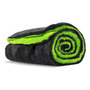 Toalla De Microfibra Para Auto 60x120cm Súper Absorbente Negro Y Verde