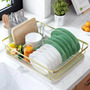 Escurridor De Platos Encimera Dorado 30 X 39 Cm Durable
